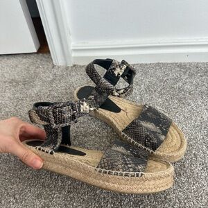 Snakeskin Platform Sandals | Espadrilles | Vince